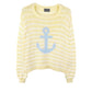 Anchor Stripe Crew-Sweaters-Uniquities