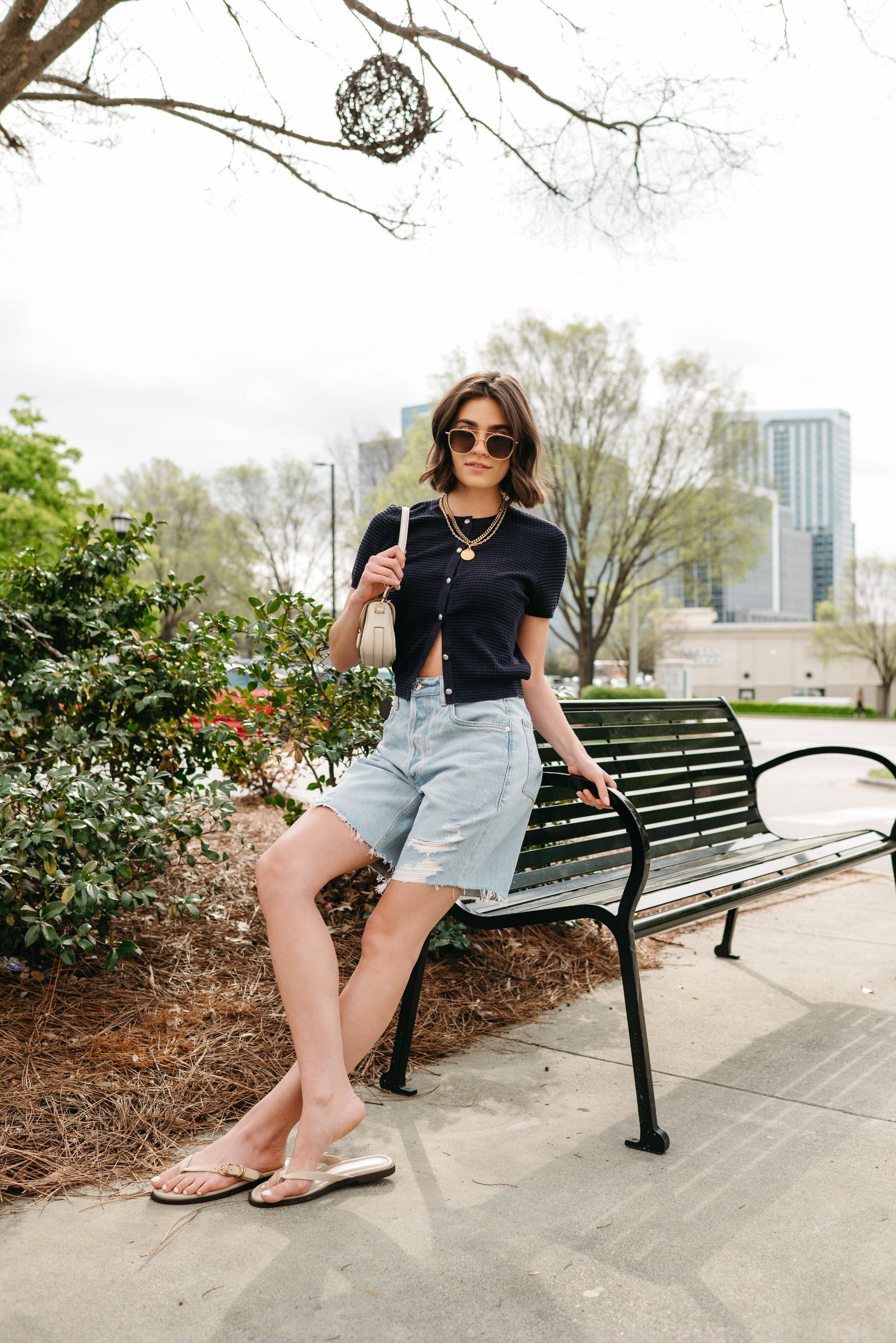 Ayla Short in Starlit-Denim-Uniquities