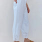 Beach Crop Embroidered Pant-Bottoms-Uniquities