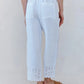 Beach Crop Embroidered Pant-Bottoms-Uniquities