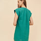 Cap Sleeve Henley Dress-Dresses-Uniquities