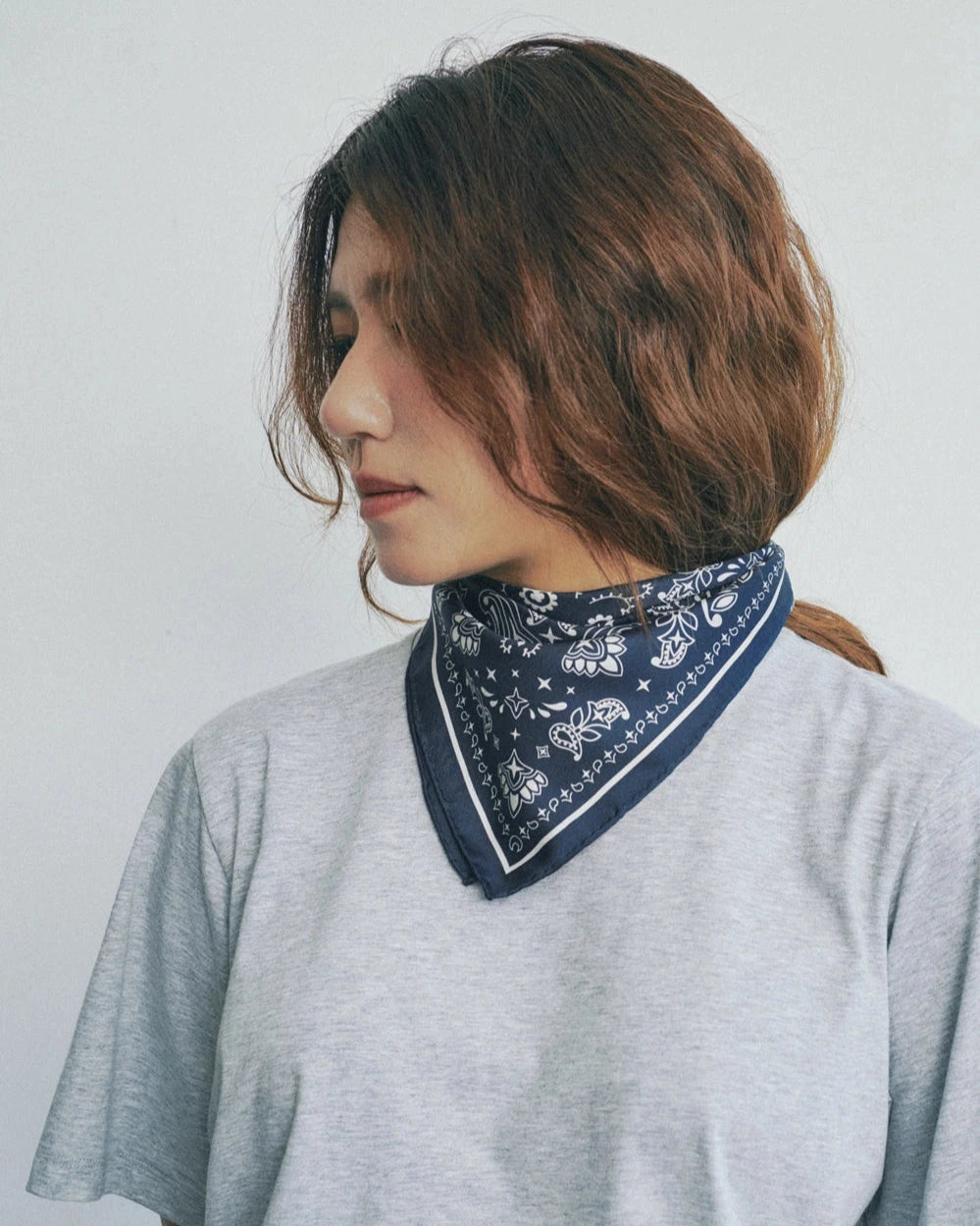 Paisley Silk Bandana-Accessories-Uniquities