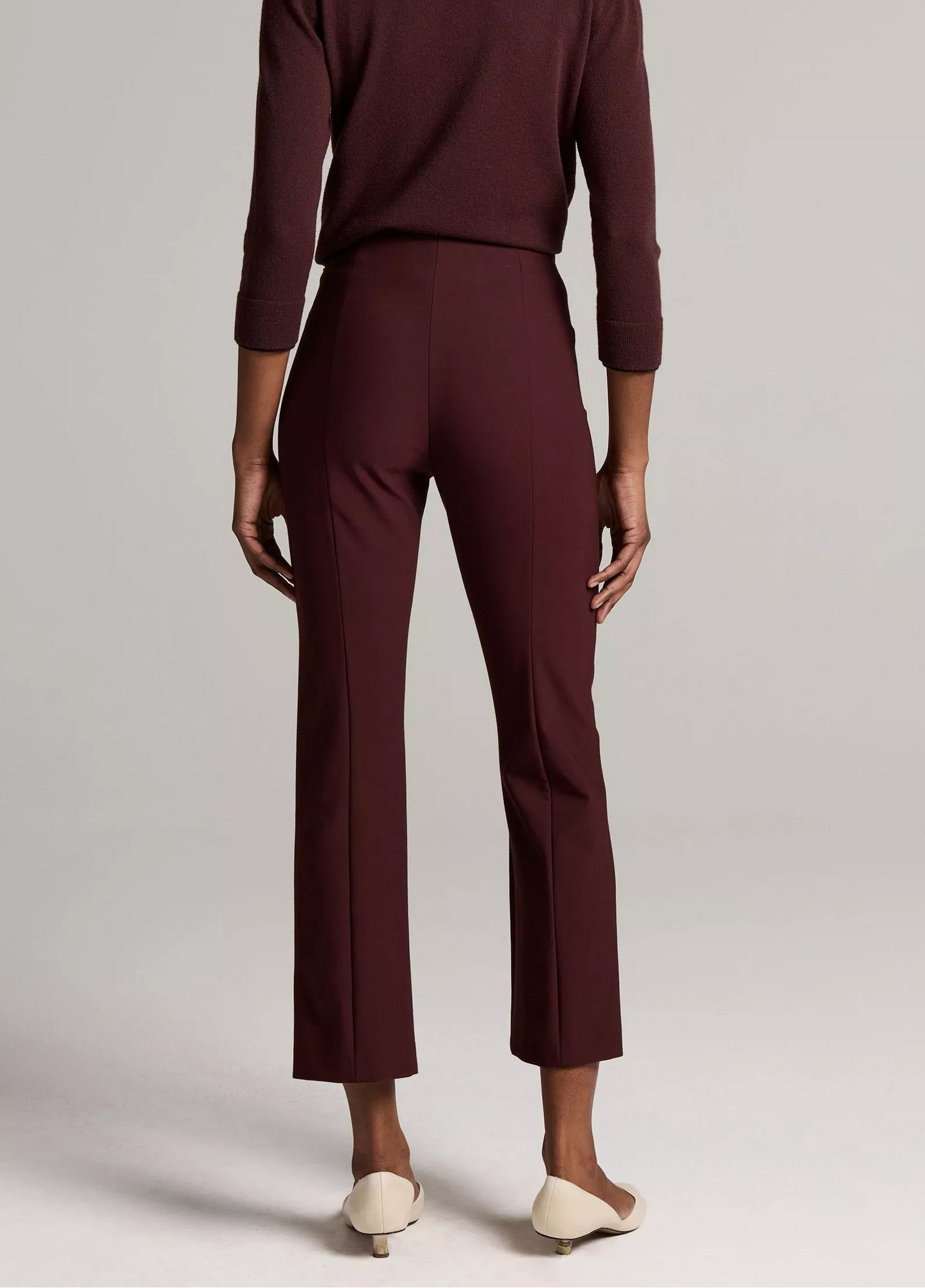 Niki Mid Rise Crop Flare Pant-Bottoms-Uniquities
