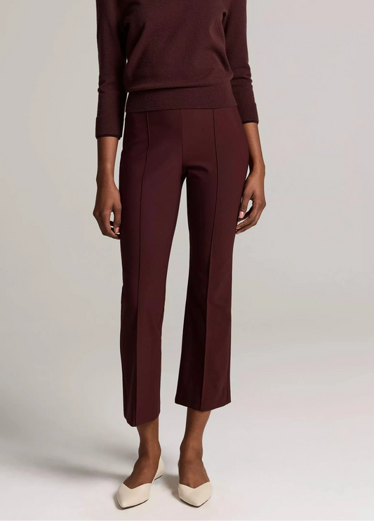 Niki Mid Rise Crop Flare Pant-Bottoms-Uniquities