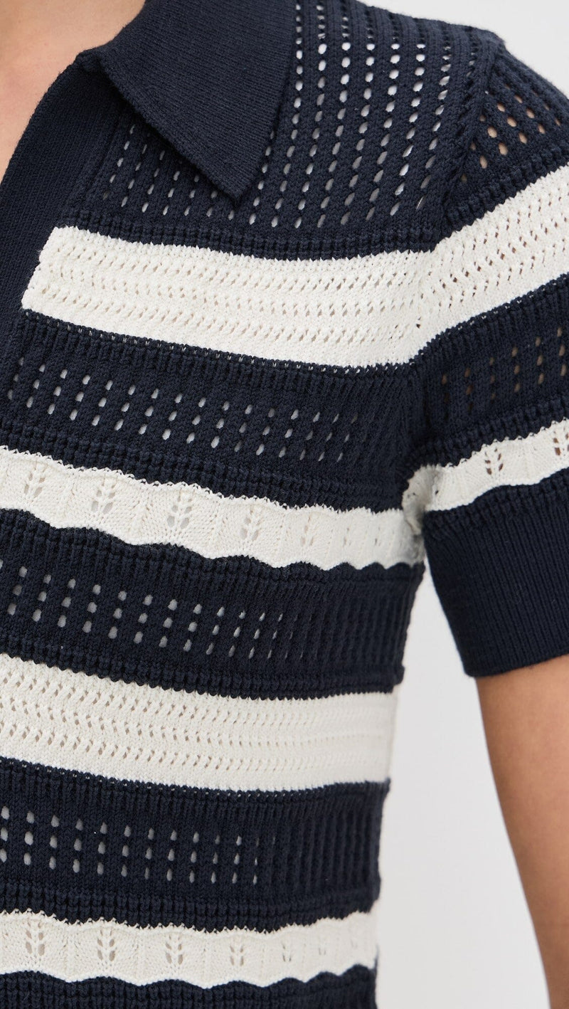 Clementine Knit Polo Dress-Dresses-Uniquities