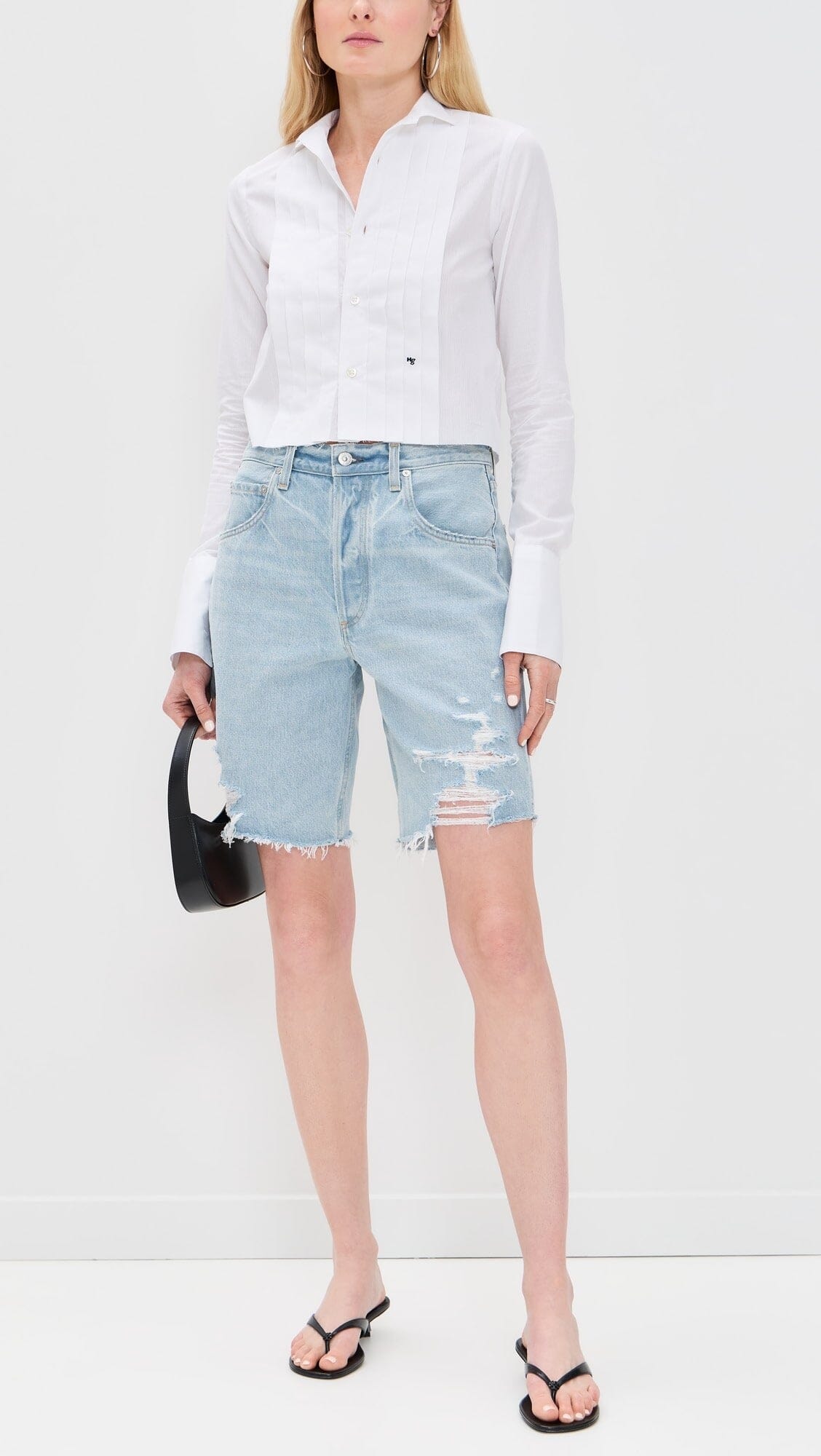 Ayla Short in Starlit-Denim-Uniquities