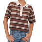 Crop Polo Tee-Tops/Blouses-Uniquities