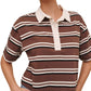 Crop Polo Tee-Tops/Blouses-Uniquities