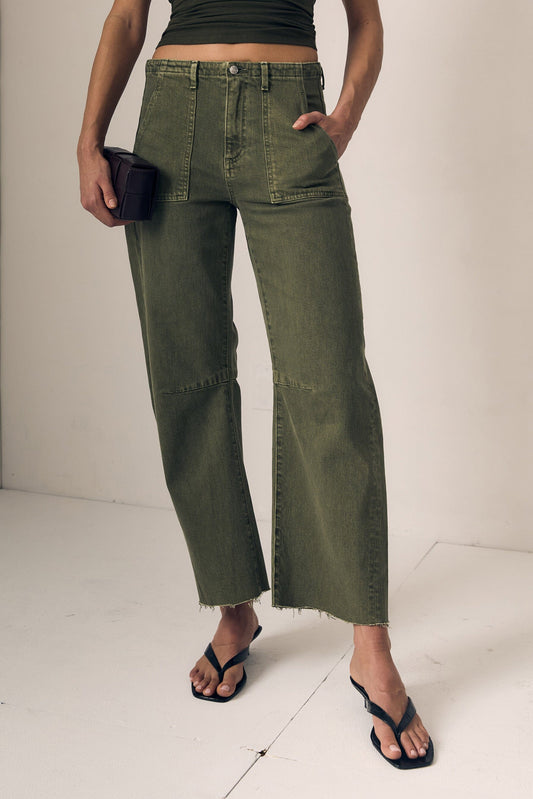 Utility Soft Barrel Jeans-Denim-Uniquities