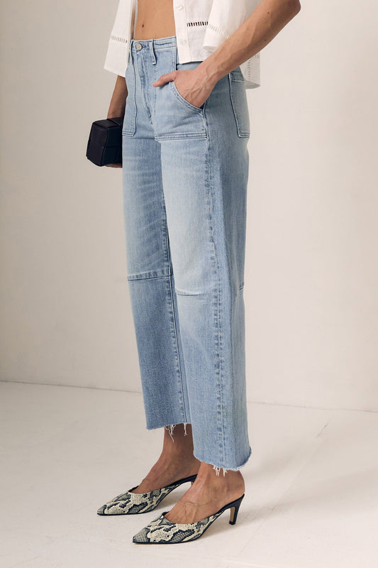 Utility Soft Barrel Jeans-Denim-Uniquities