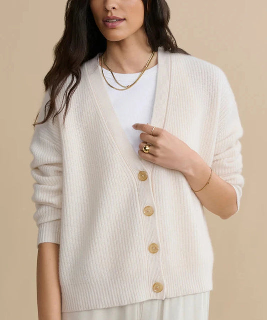 Cropped Cocoon Cardigan-Sweaters-Uniquities