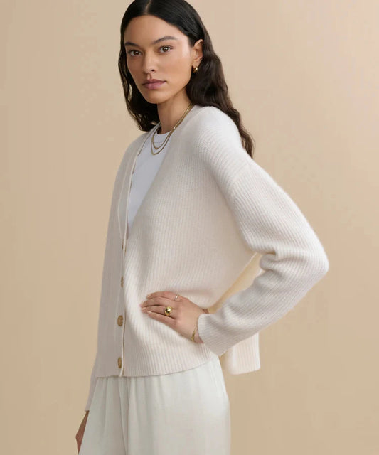 Cropped Cocoon Cardigan-Sweaters-Uniquities