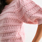 Kaelia Short Sleeve Sweater-Tops/Blouses-Uniquities