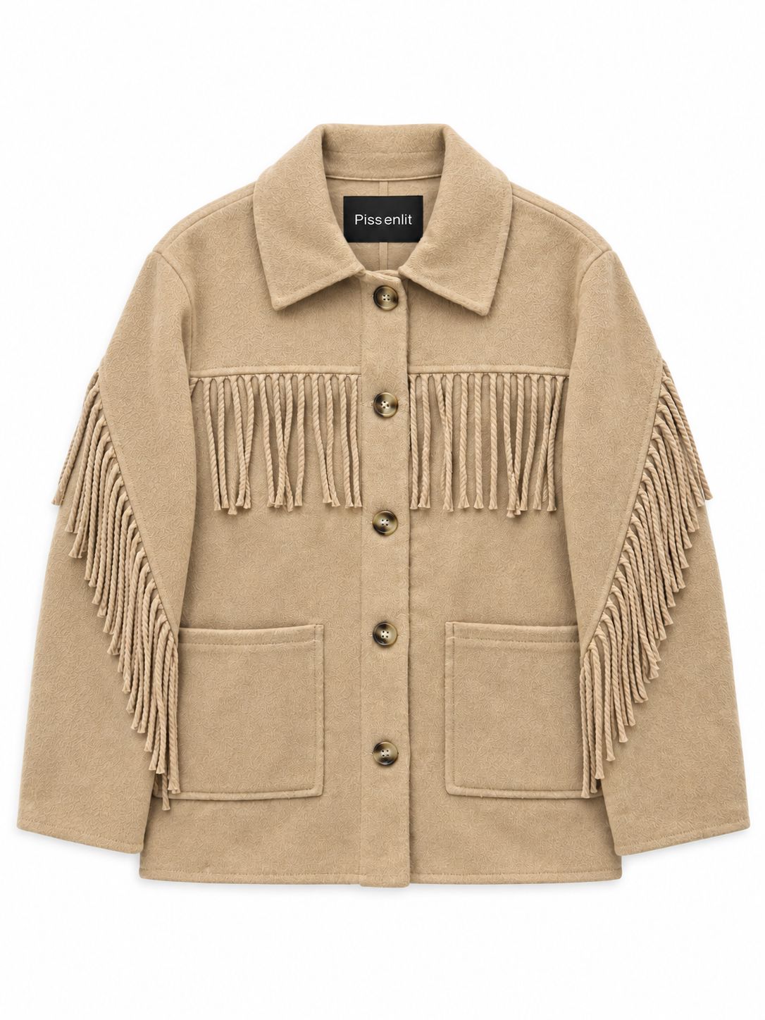 Fringe Cashmere Jacket by Pissenlit - Image 1