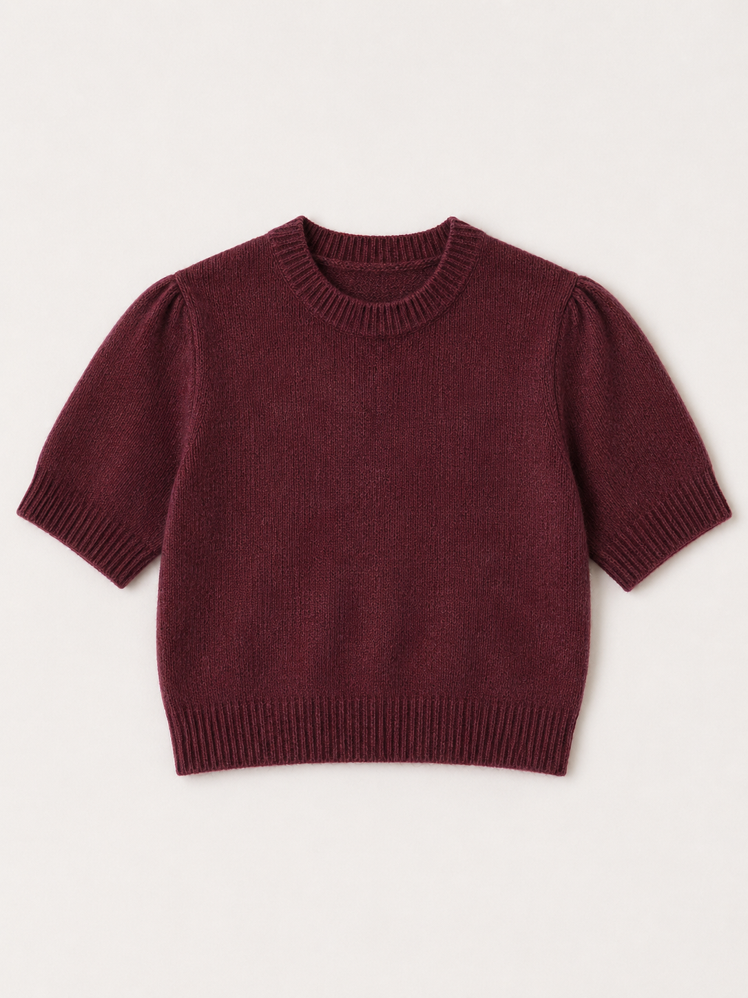 Short Sleeve Cropped Crew