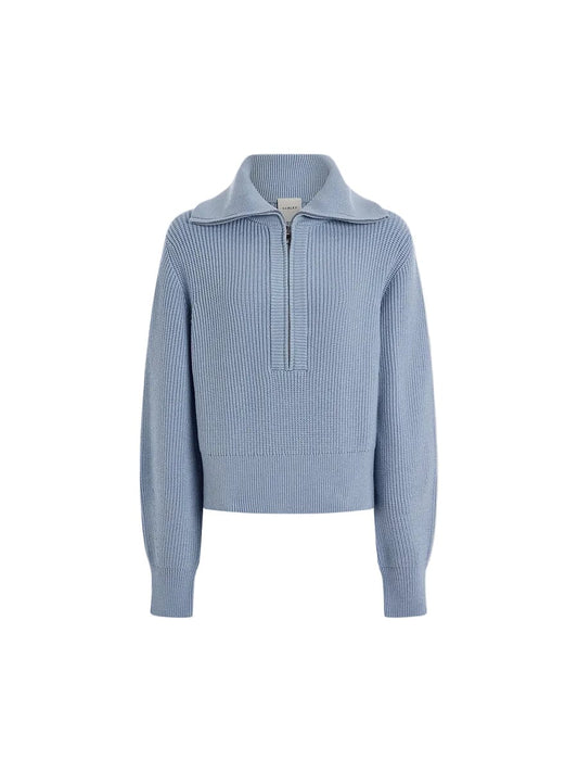 Maura Half Zip Knit-Sweaters-Uniquities