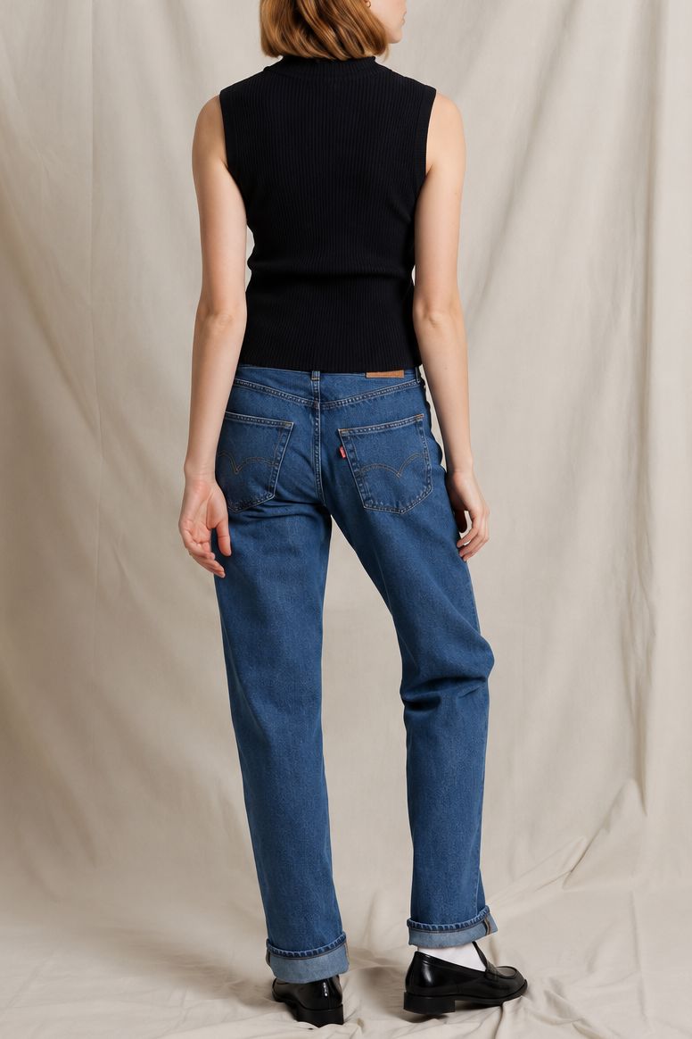 Violet Rib Sleeveless Tee-Tops/Blouses-Uniquities