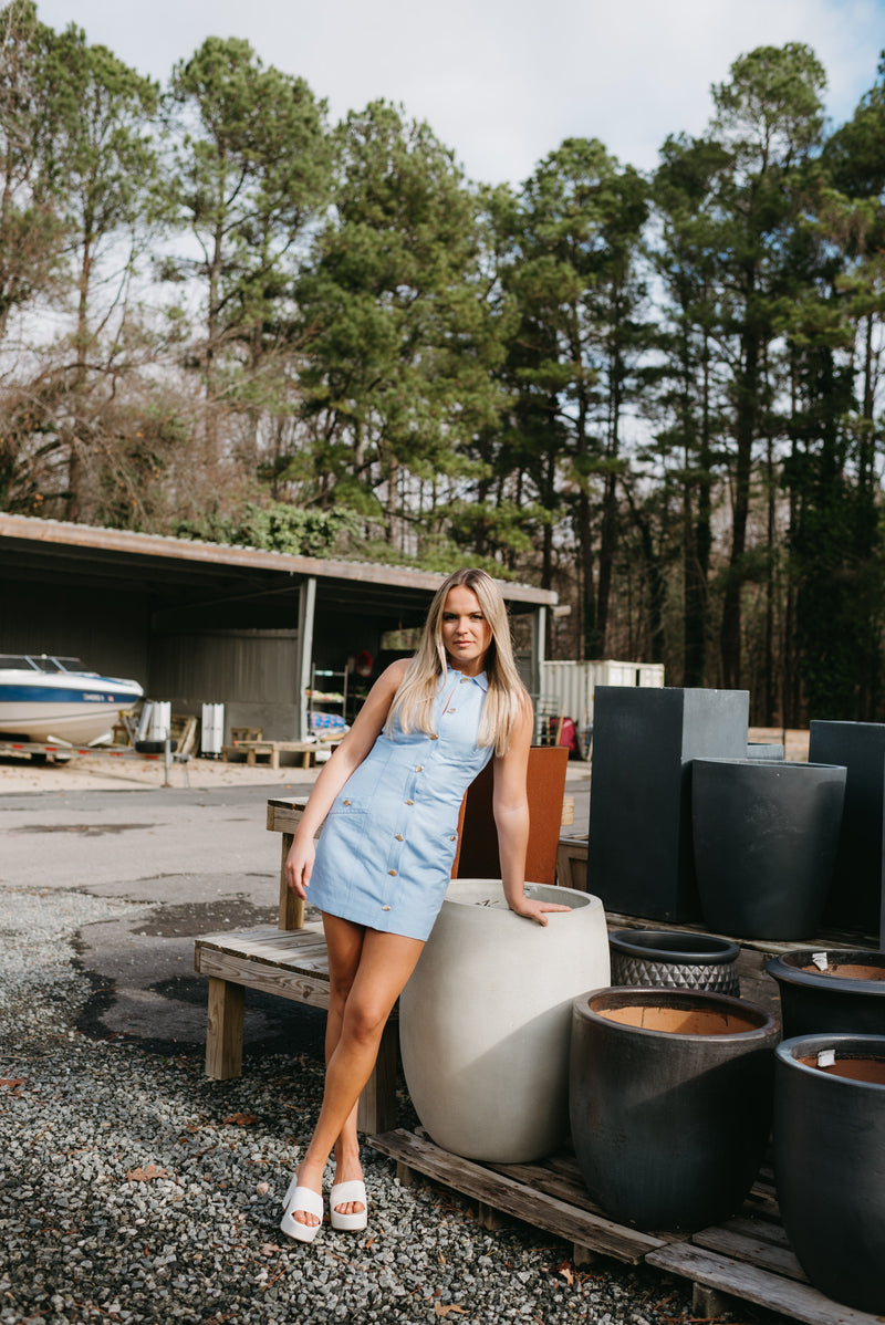 Angela Halter Mini Dress-Dresses-Uniquities