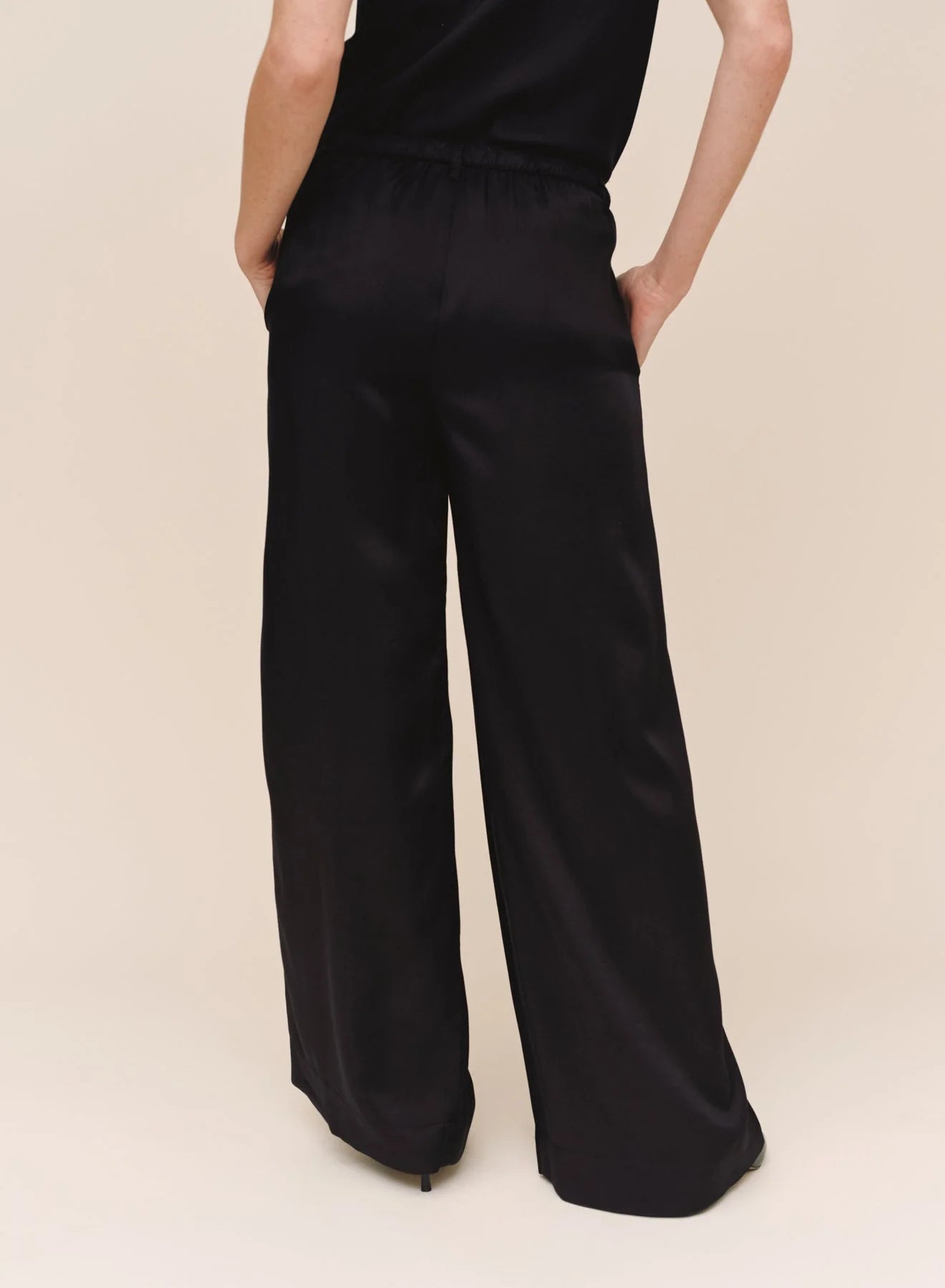 Double Pleat Wide Leg Pant-Bottoms-Uniquities