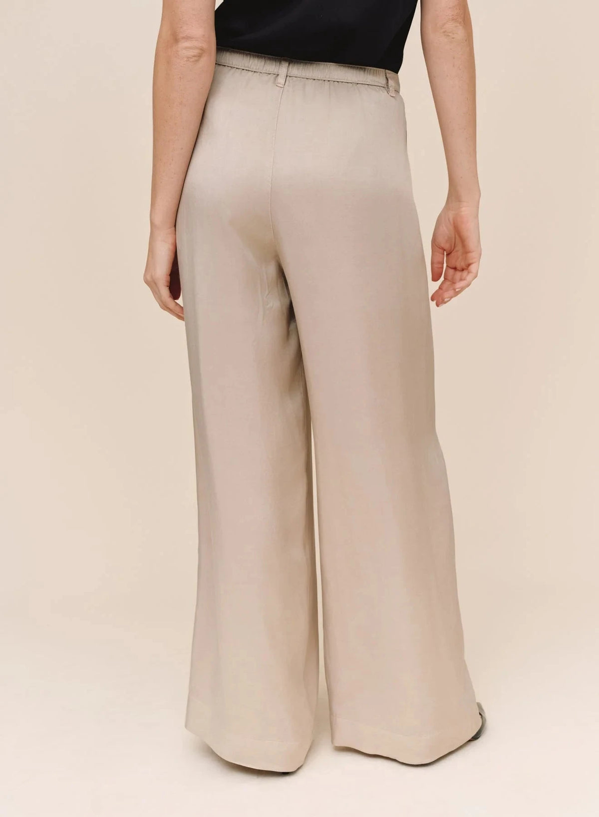 Double Pleat Wide Leg Pant-Bottoms-Uniquities