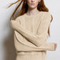 Solid Shaker Cable Crew-Sweaters-Uniquities