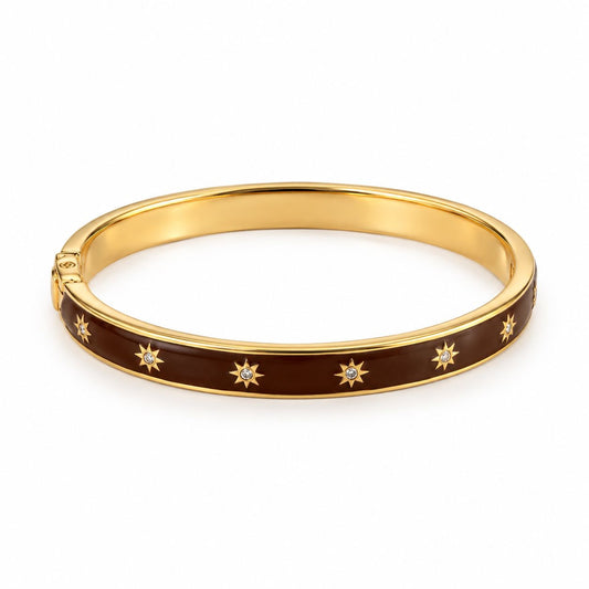 Enamel Mini Starburst Bangle-Jewelry-Uniquities