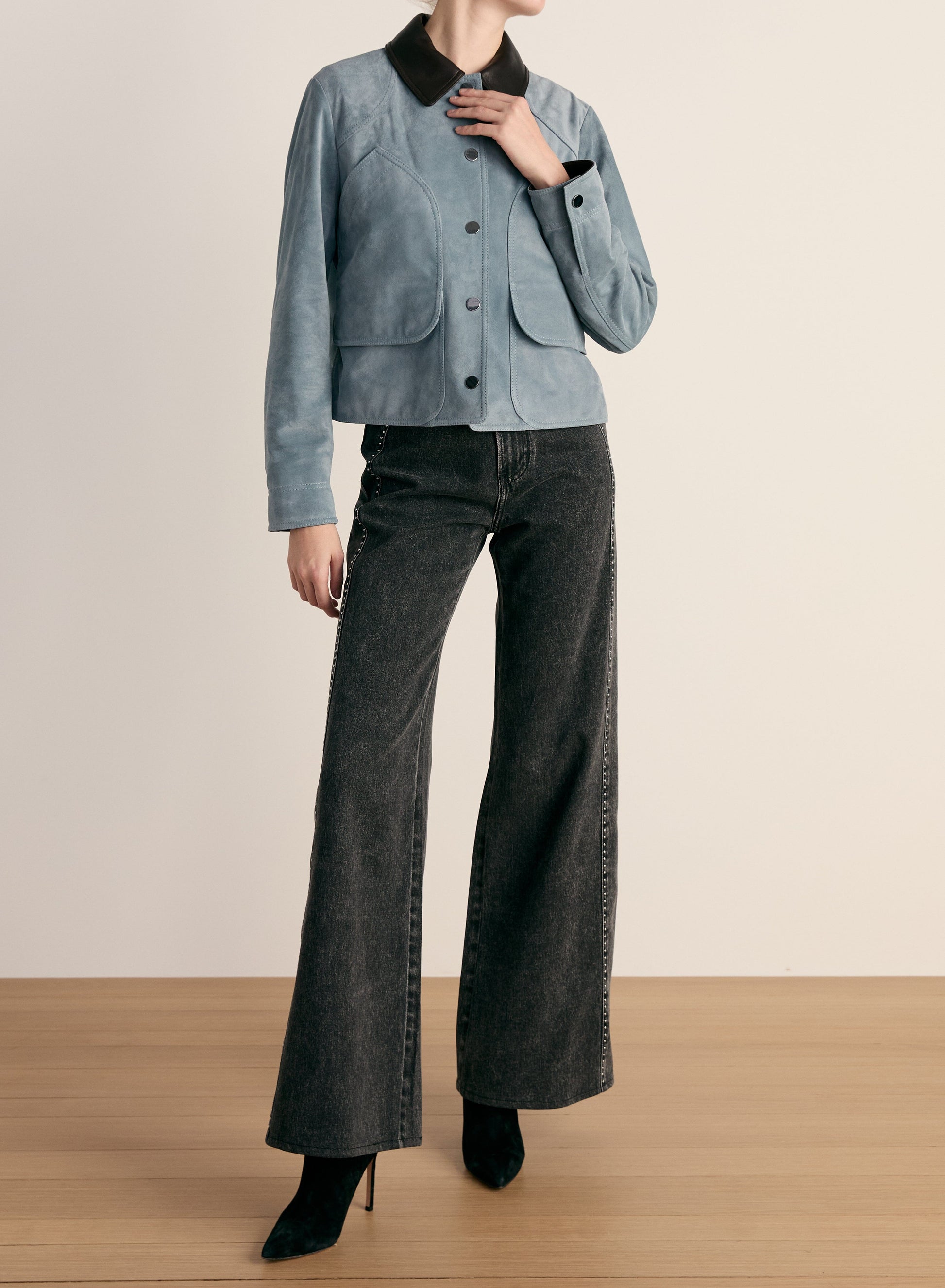 Walters Cropped Barn Jacket Jackets Veronica Beard 