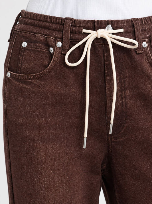 Miramar Drawcord Wide Leg-Denim-Uniquities