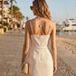 Emery Linen Mini Dress-Dresses-Uniquities
