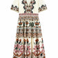 Ainika Flowers Ss Maxi-Dresses-Uniquities