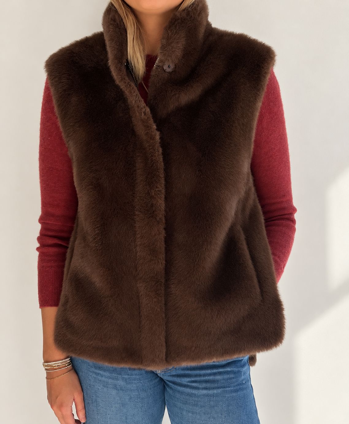 Faux Fur Vest by Lou Andrea - Image 2