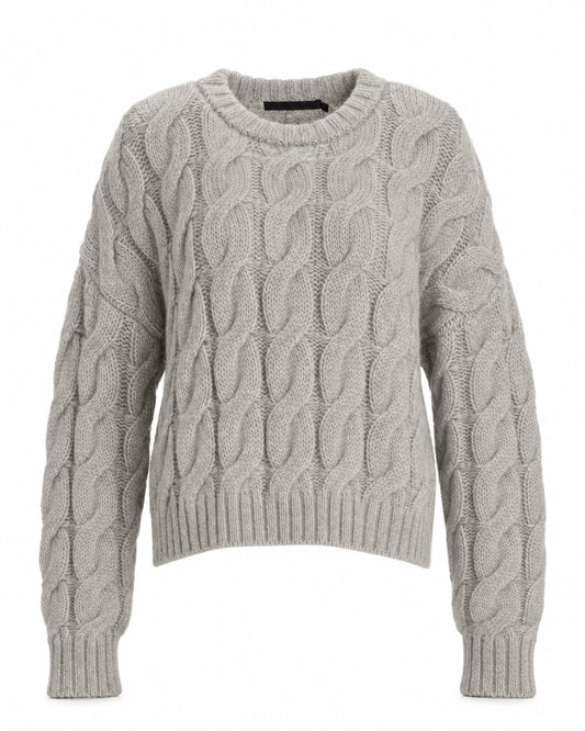 Cable Serena Crewneck-Sweaters-Uniquities
