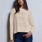 Solid Shaker Crew W/ Pointelle Sweaters Autumn Cashmere 