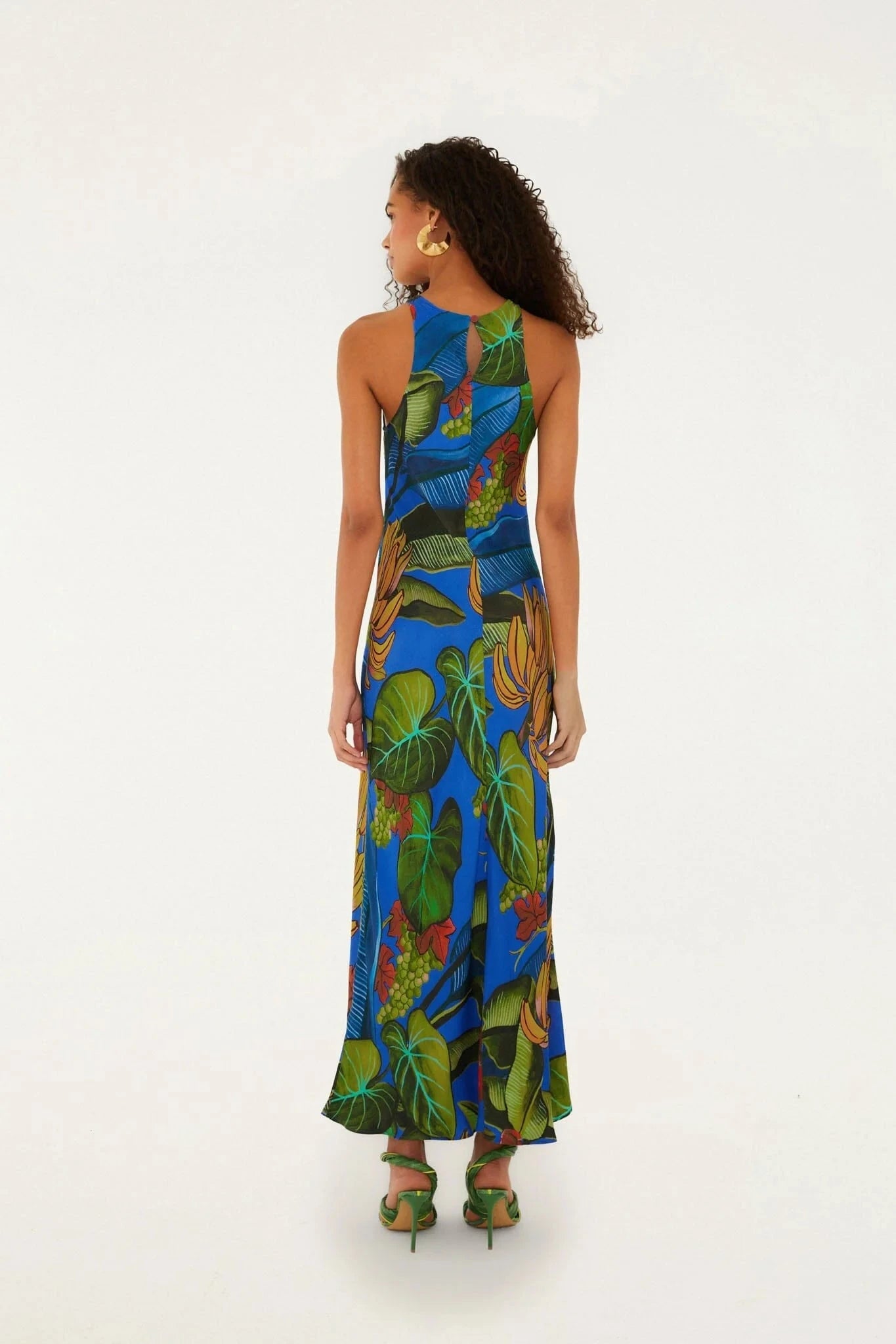 Banana Grapes Maxi Dress-Dresses-Uniquities