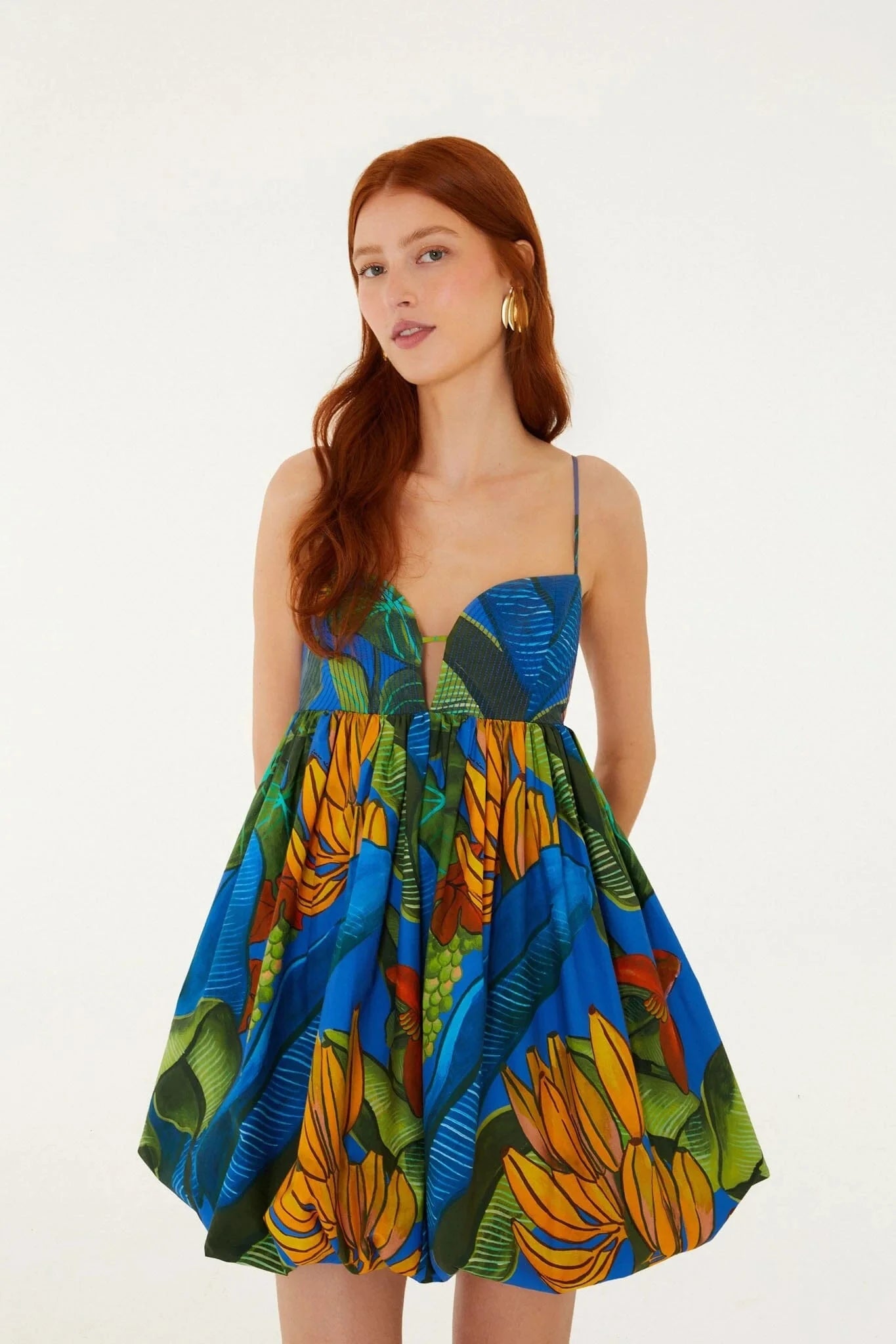 Banana Grapes Mini Dress-Dresses-Uniquities