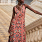 Floral Beauty Tapestry Maxi-Dresses-Uniquities