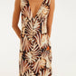 Ammonite Multicolor Midi Dress-Dresses-Uniquities