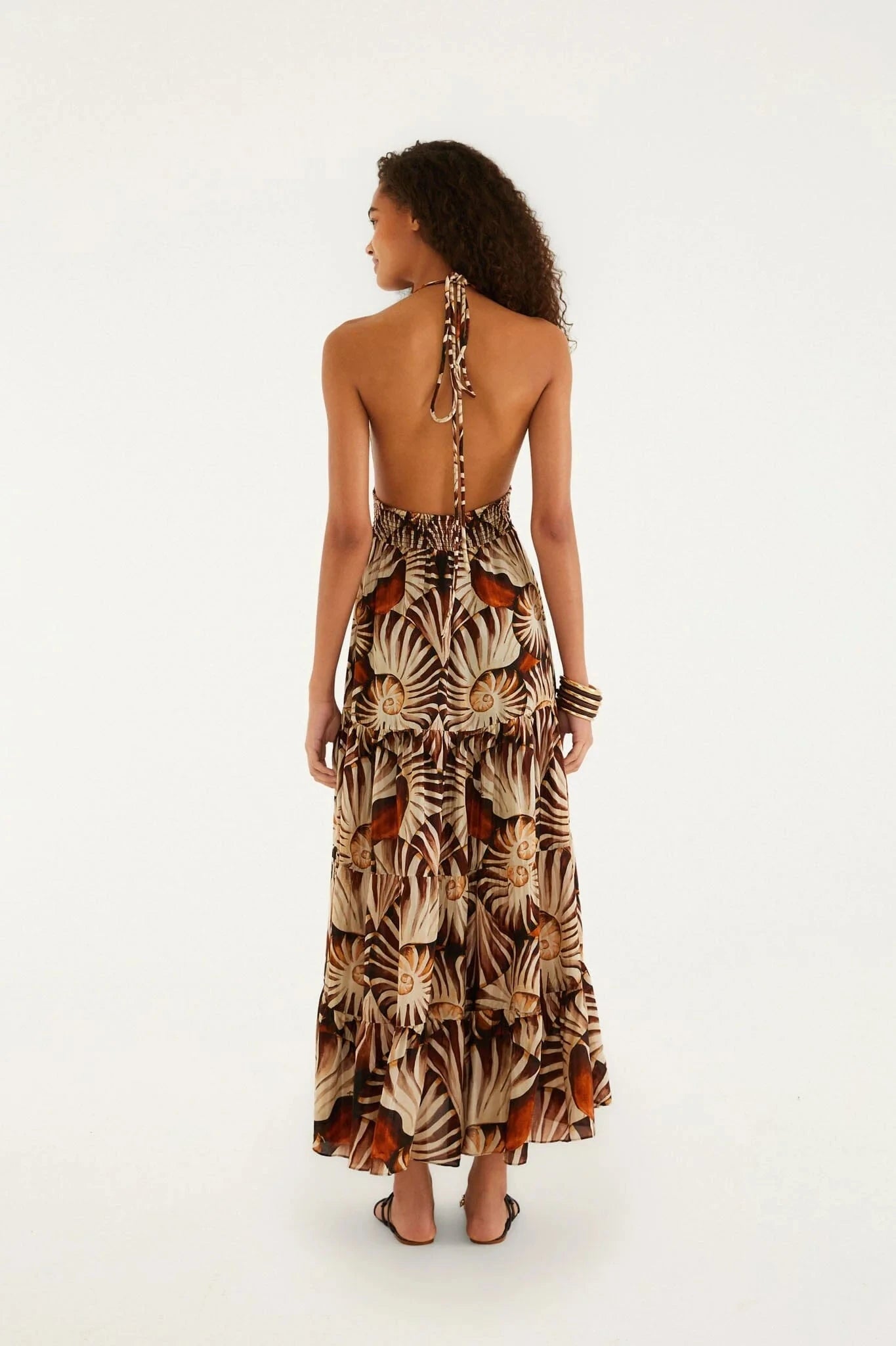 Ammonite Knot Maxi Dress-Dresses-Uniquities