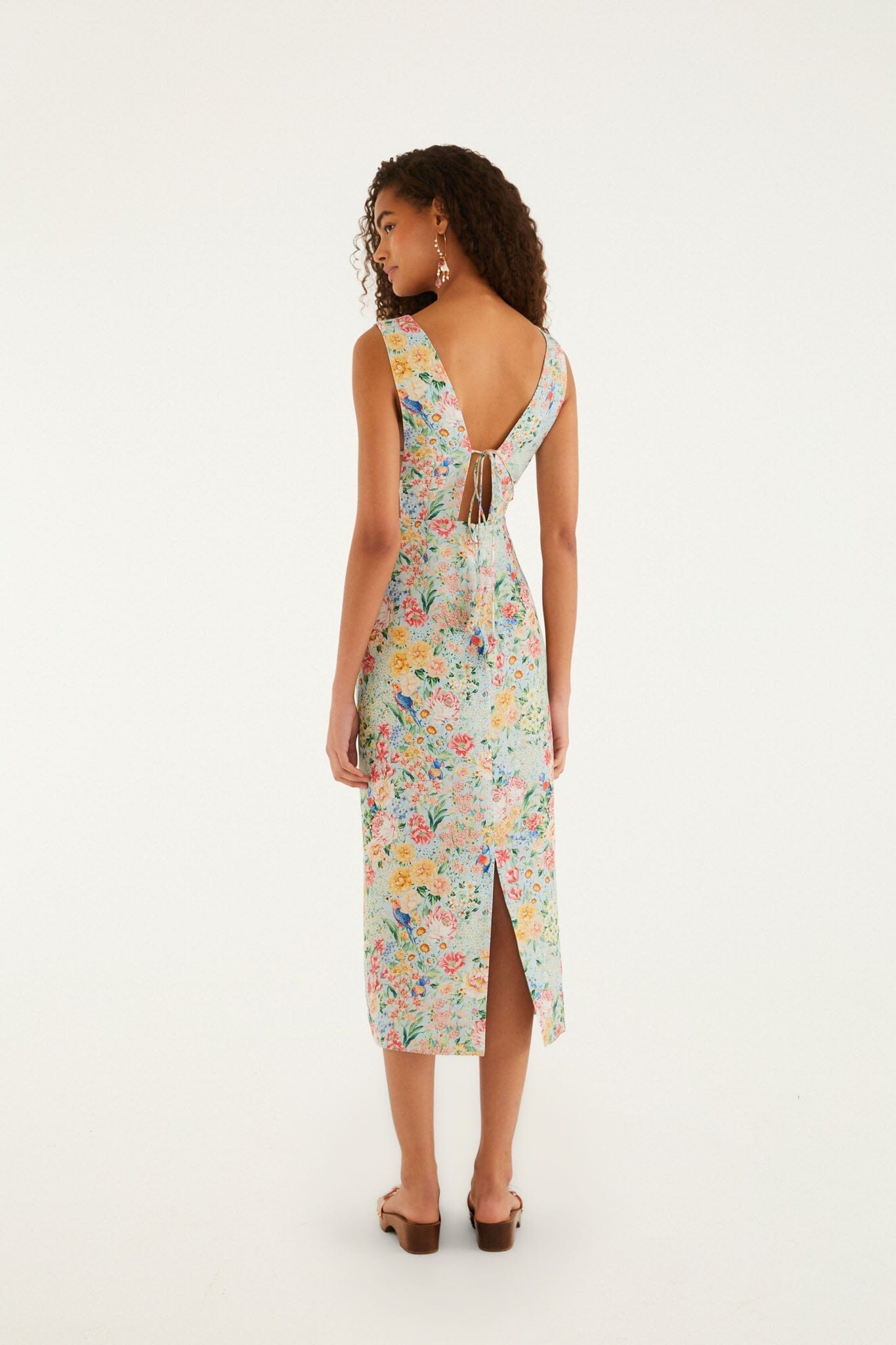 Rendeira Sleeveless Midi Dress-Dresses-Uniquities