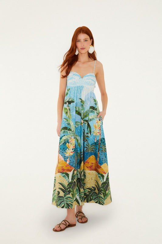 Rio Mosaic Maxi Dress-Dresses-Uniquities