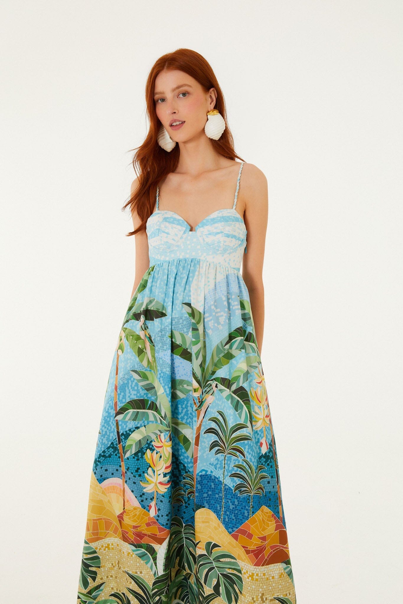Rio Mosaic Maxi Dress-Dresses-Uniquities