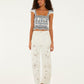 Flowers Arch Gathered Blouse-Tops/Blouses-Uniquities