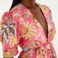 Ligia Floral Short Sleeve Blouse-Tops/Blouses-Uniquities