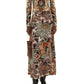 Tapestry Flowers Maxi Skirt