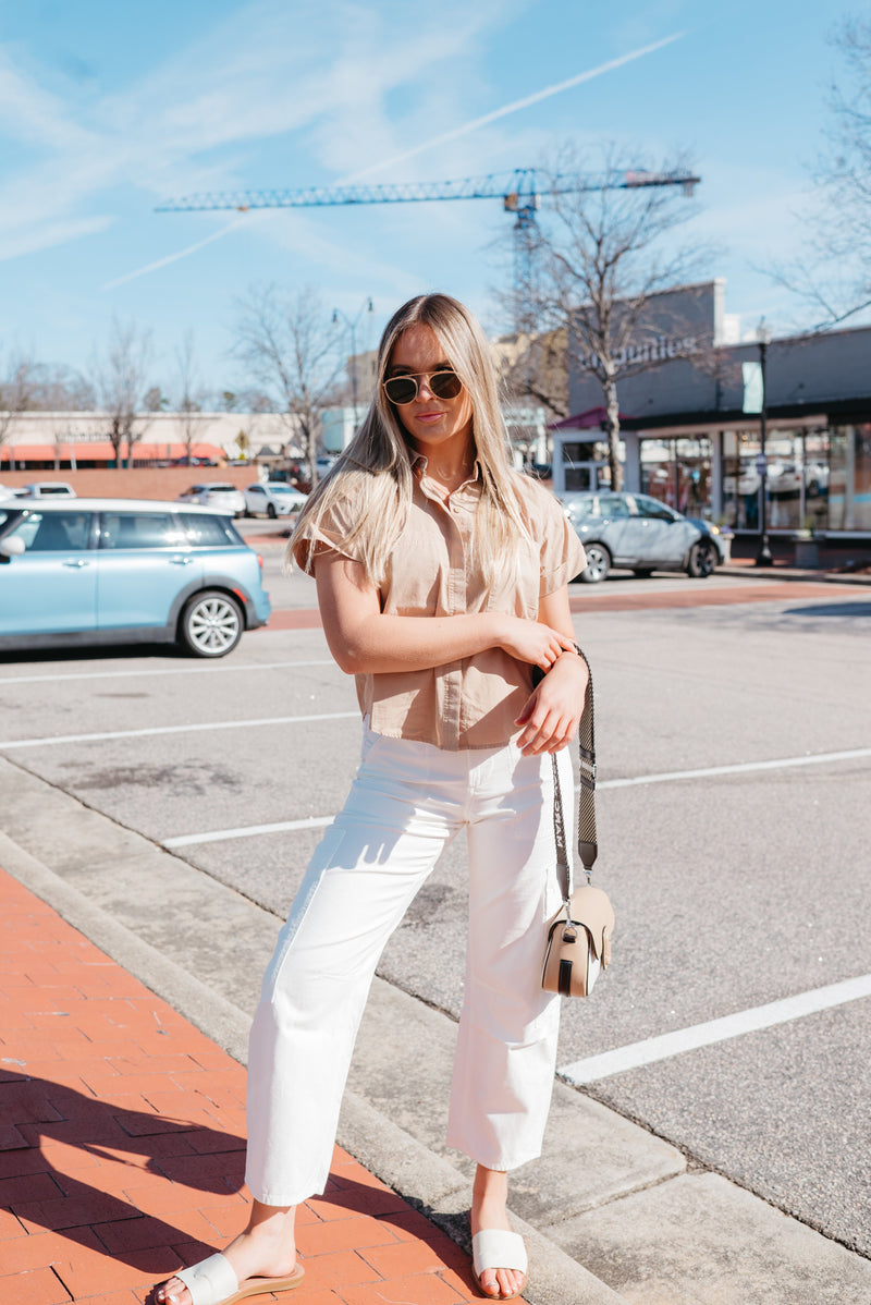 Marcelle Low Slung Cargo Jeans in Pashmina-Denim-Uniquities