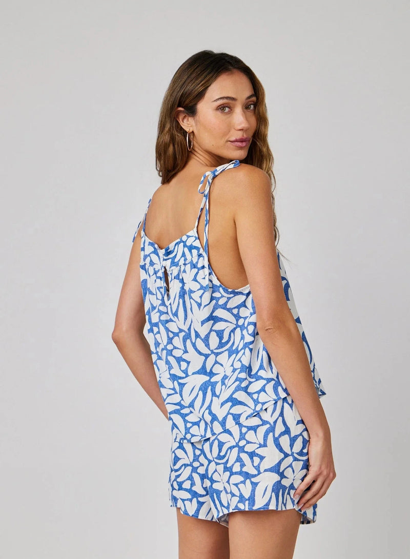 Tie Shoulder Tank-Tops/Blouses-Uniquities