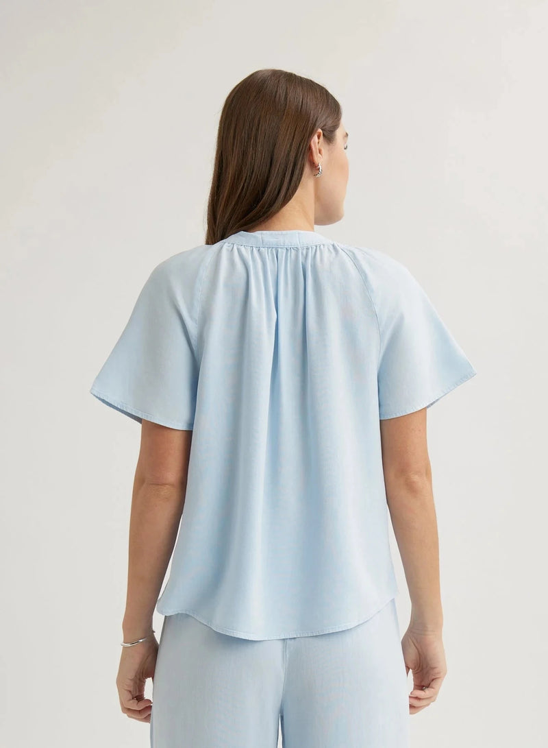 Flowy Short Sleeve Pullover-Tops/Blouses-Uniquities