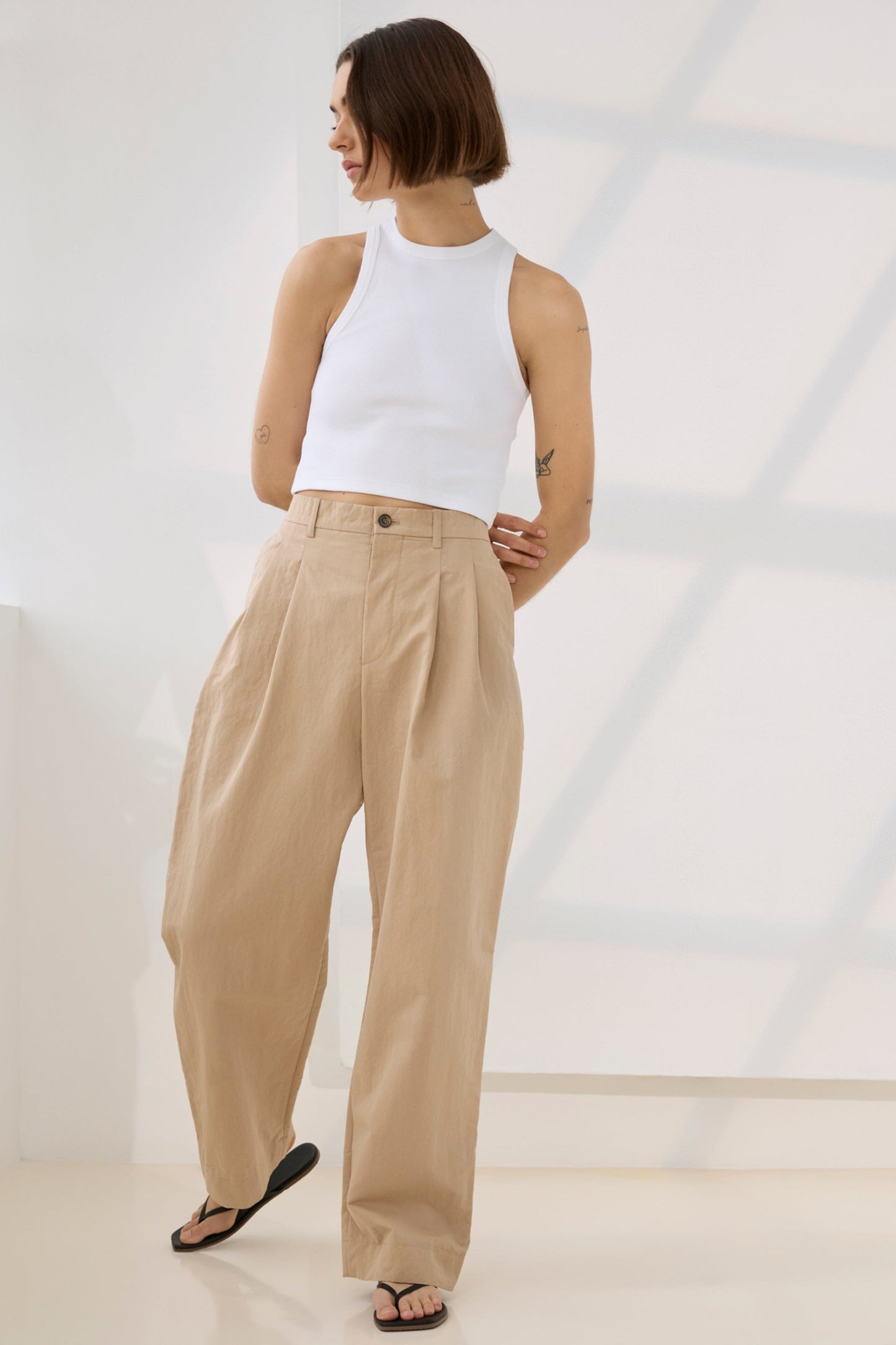Cropped Not So Basic Tank Tops/Blouses Sold Out Nyc 