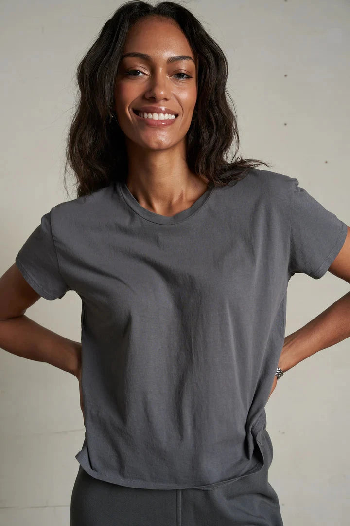 Harley Boxy Crew Tee-Tops/Blouses-Uniquities