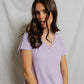 Hendrix Boxy V Neck Tee-Tee Shirts-Uniquities